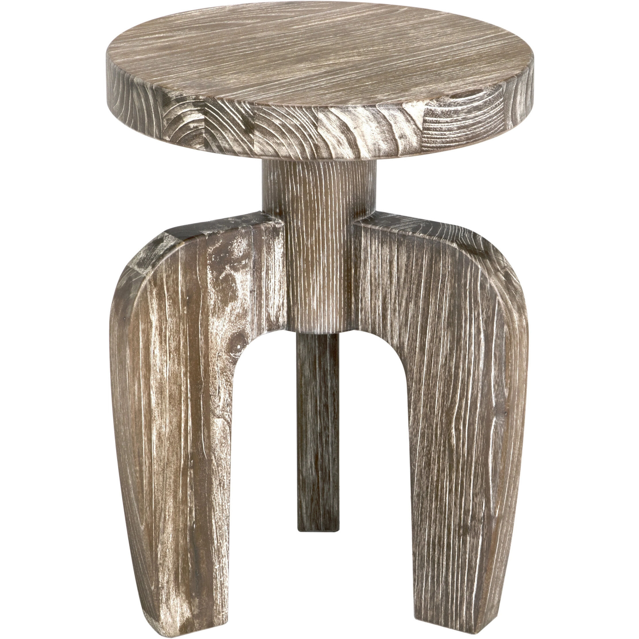 New Shizue 25 X 18 inch Distressed Mindi Side Table, Small