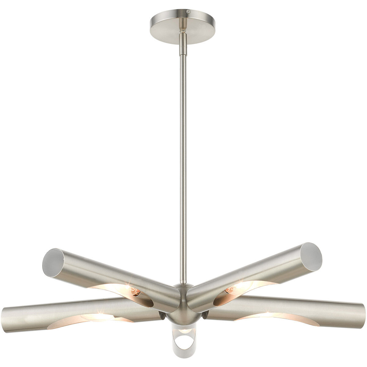 Acra 5 Light 28 inch Brushed Nickel Chandelier Ceiling Light