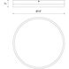 Alora Mood Adelaide LED 15 inch Aged Gold and White Flush Mount Ceiling Light in Aged Gold/White