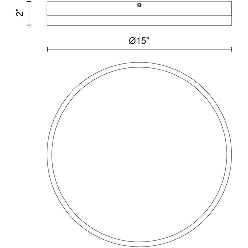 Adelaide 15 inch Aged Gold Flush Mount Ceiling Light in Aged Gold/Matte Black