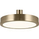 Riu LED 14.25 inch Champange Bronze Semi Flush Mount Ceiling Light