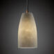 Clouds 1 Light 4 inch Dark Bronze Pendant Ceiling Light in Black Cord, Tall Tapered Cylinder, Incandescent