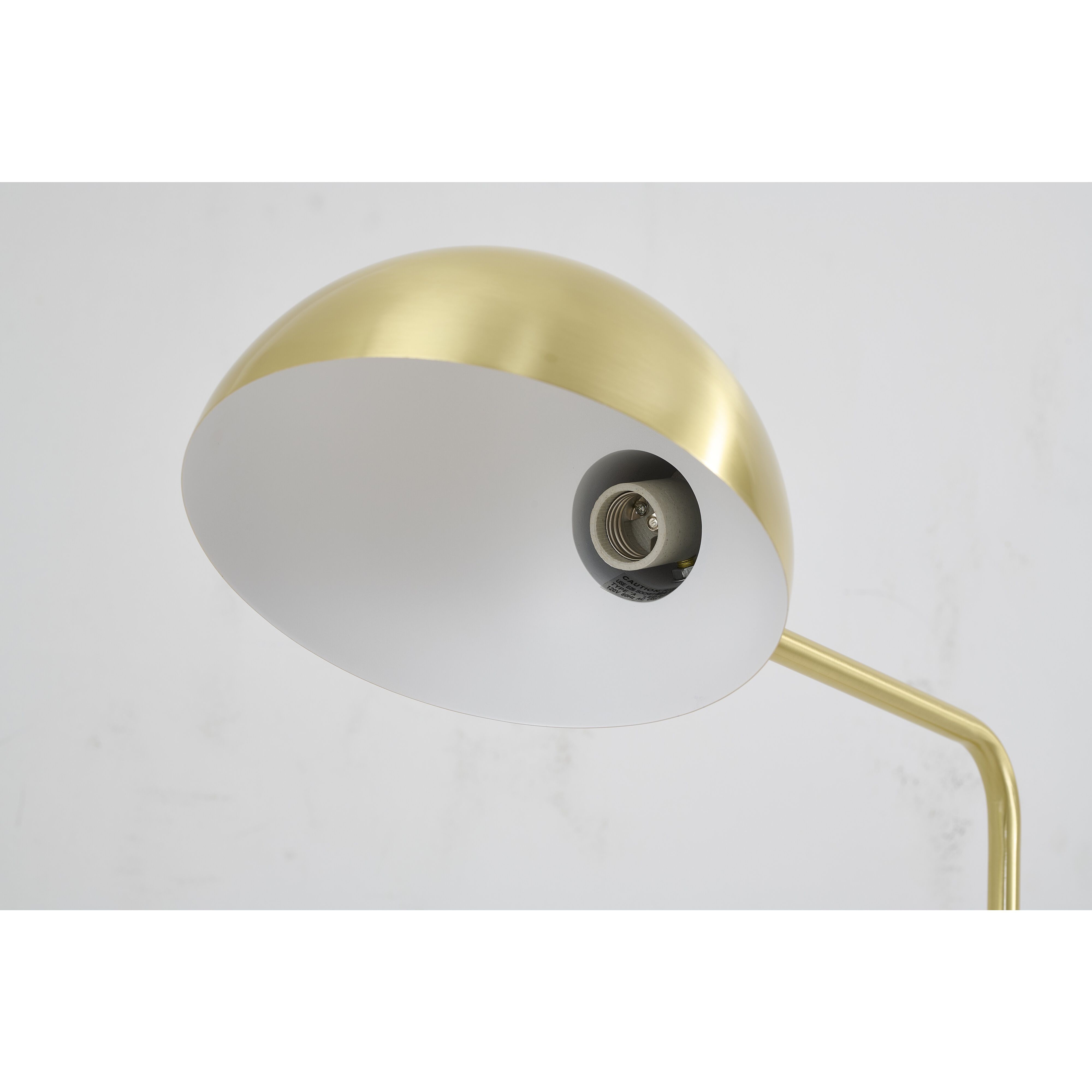 Canada 58 inch 100.00 watt Satin Brass Floor Lamp Portable Light