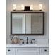 Alabaster Rocks 4 Light 34.25 inch Dark Bronze Vanity Light Wall Light in LED, Square with Flat Rim