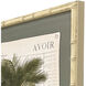Palm Study I Green and Beige and Brown Framed Art