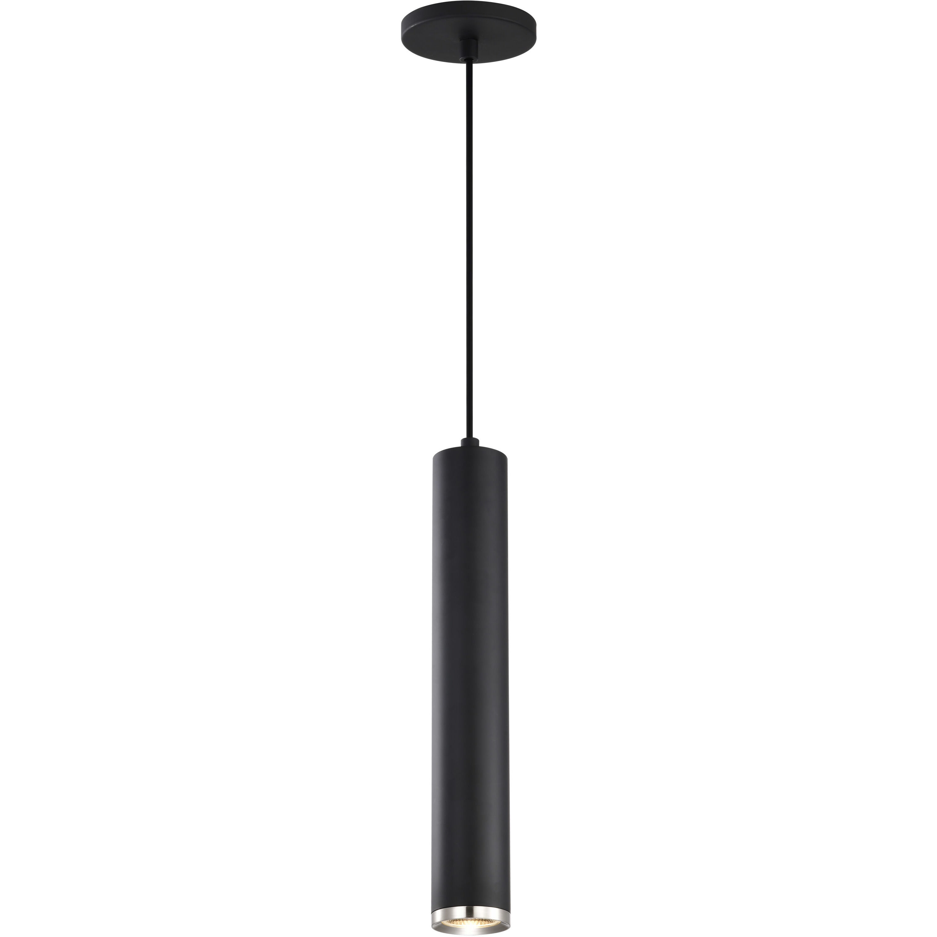Century LED 2.56 inch Matte Black and Brushed Nickel Pendant Ceiling Light