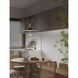 Ballet LED 16 inch Antique Brass and Onyx Black Pendant Ceiling Light