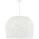 Piero 3 Light 31.5 inch White Chandelier Ceiling Light, Large