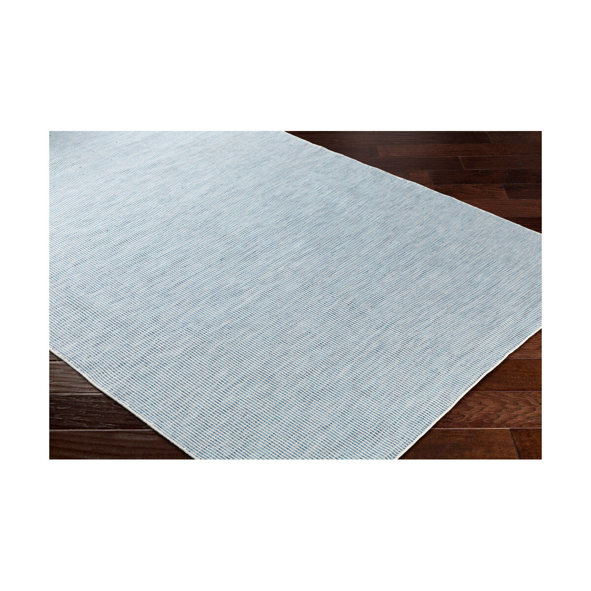 Everett 90 X 60 inch Sky Blue/Navy/White Indoor Area Rug, Acrylic