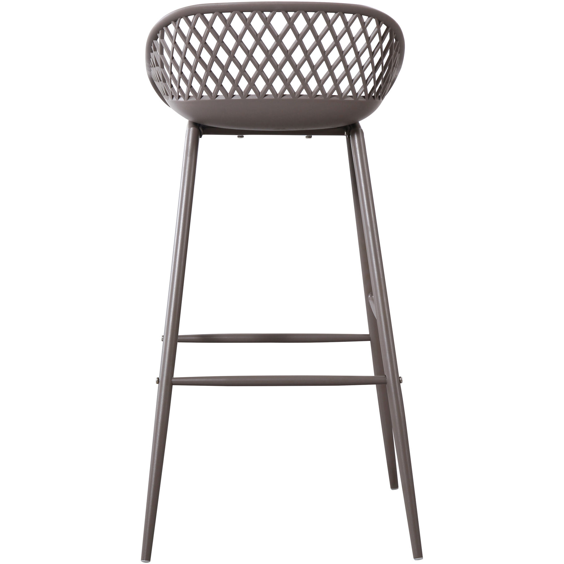 Piazza 37 inch Grey Outdoor Barstool