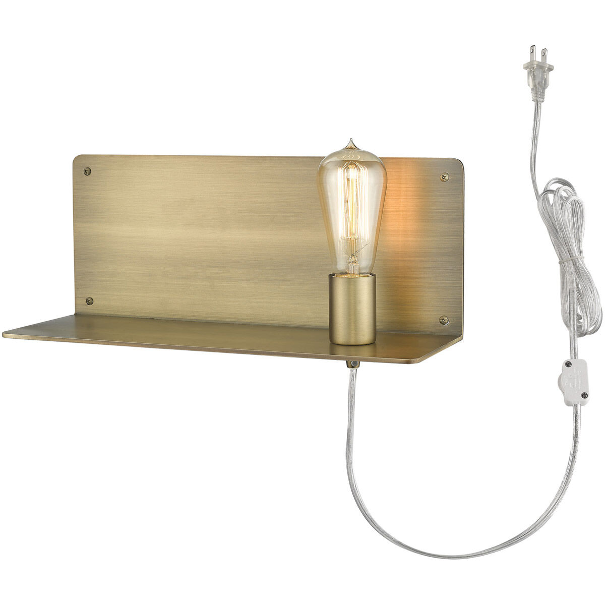Arris 1 Light 15 inch Aged Brass Sconce Wall Light