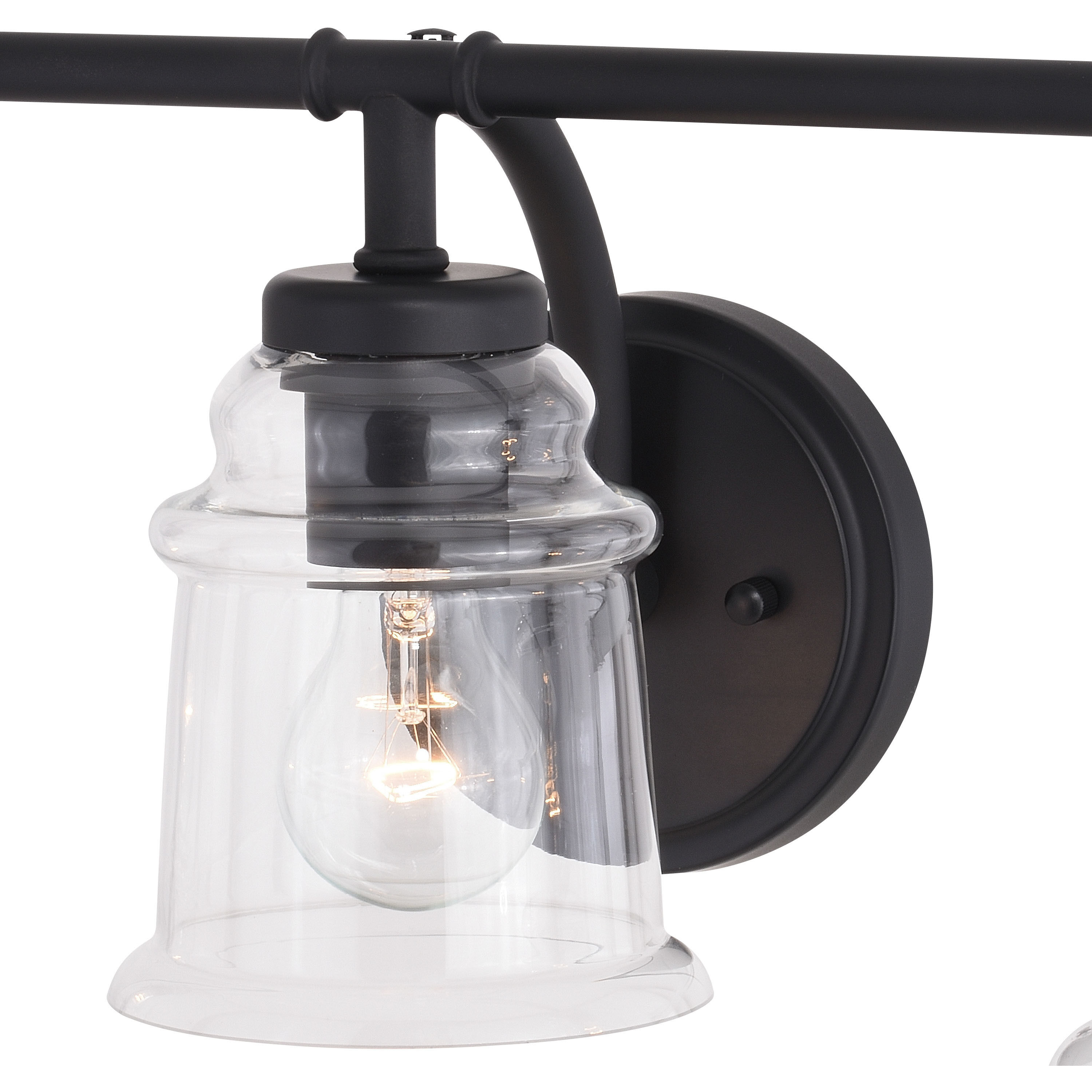 Toledo LED 22 inch Matte Black Bathroom Light Wall Light