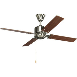 Angelina St 52 inch Brushed Nickel with Natural Cherry/Cherry Blades Ceiling Fan