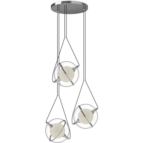 Aries LED 28 inch Chrome Chandelier Ceiling Light