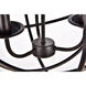 Octavia 3 Light 14 inch Dark Brown Pendant Ceiling Light