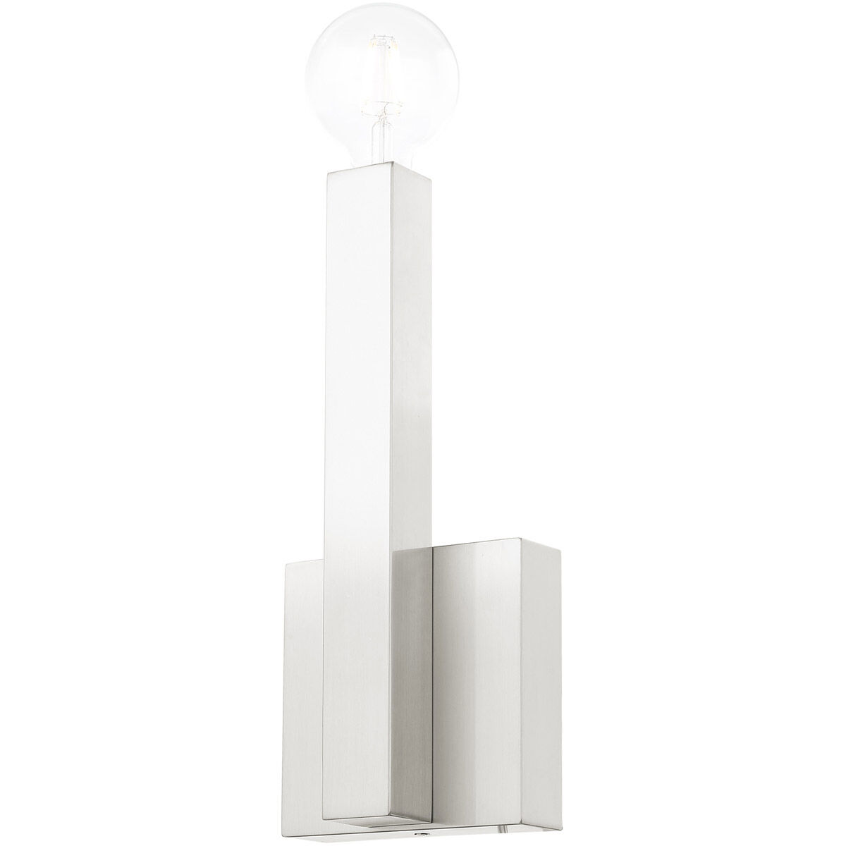 Solna 1 Light 6 inch Brushed Nickel ADA Sconce Wall Light