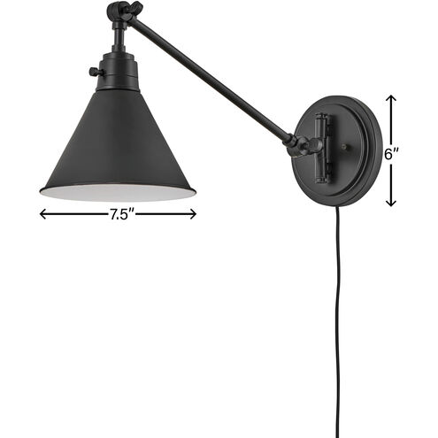 Arti LED 8 inch Black Indoor Wall Sconce Wall Light