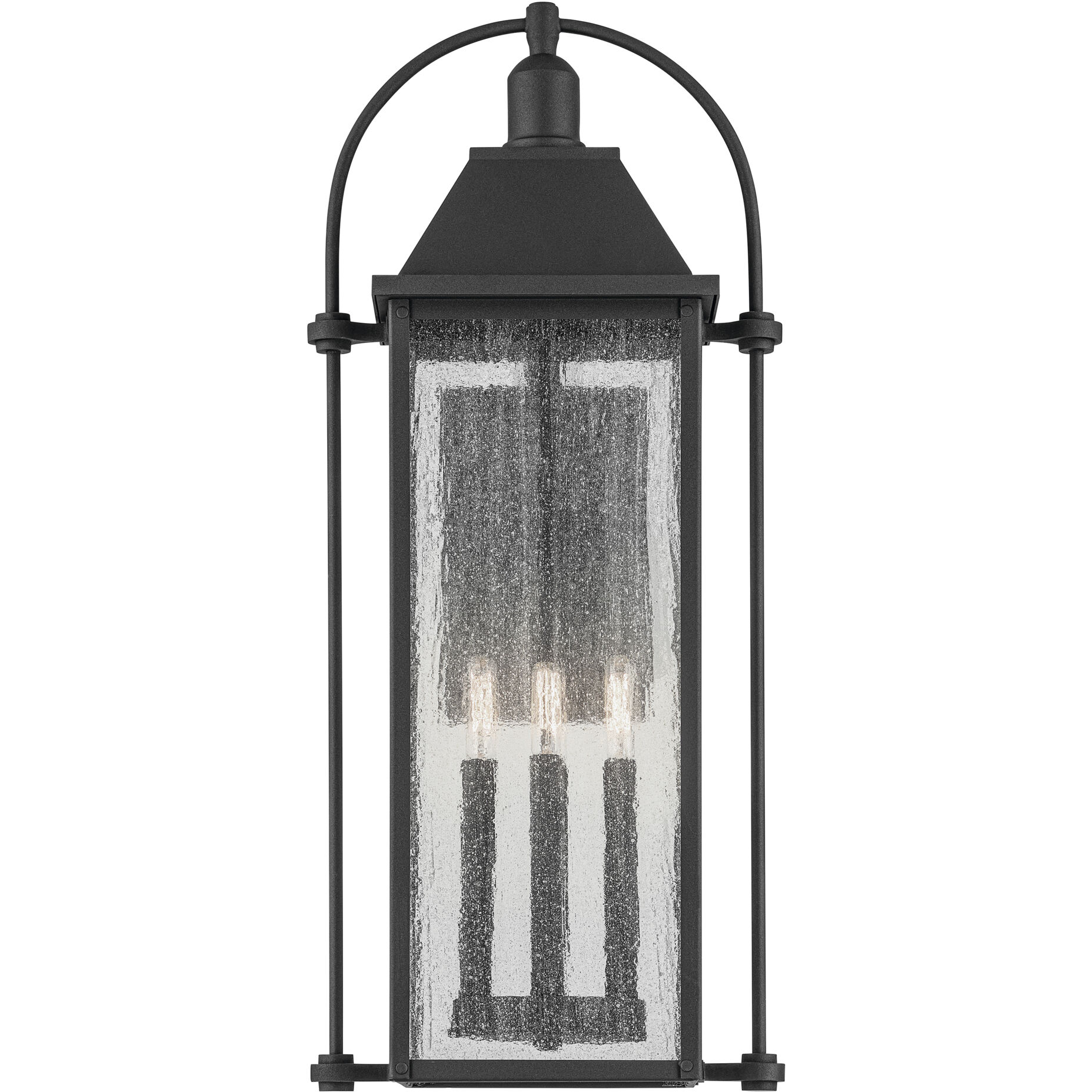 Harbor Row 4 Light 28.75 inch Textured Black Outdoor Wall Sconce, Large
