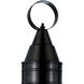 Classic Onion 1 Light 17.5 inch Black Outdoor Post Light