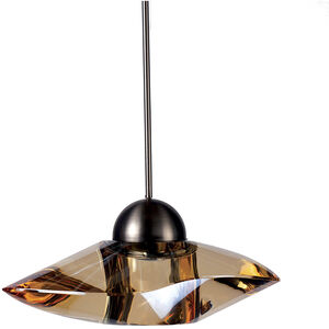 Eternity Jewelry LED 7 inch Brushed Nickel Pendant Ceiling Light in Gold (Eternity Jewelry), Canopy Mount MP