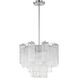 Addis 4 Light 17.75 inch Polished Chrome Chandelier Ceiling Light in Tronchi Glass Clear