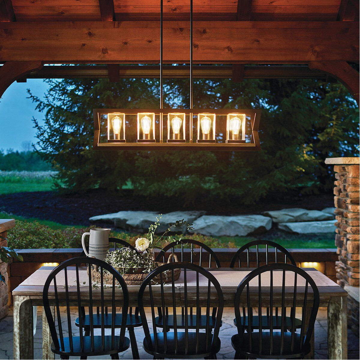 Outdoor patio chandelier lighting 2025