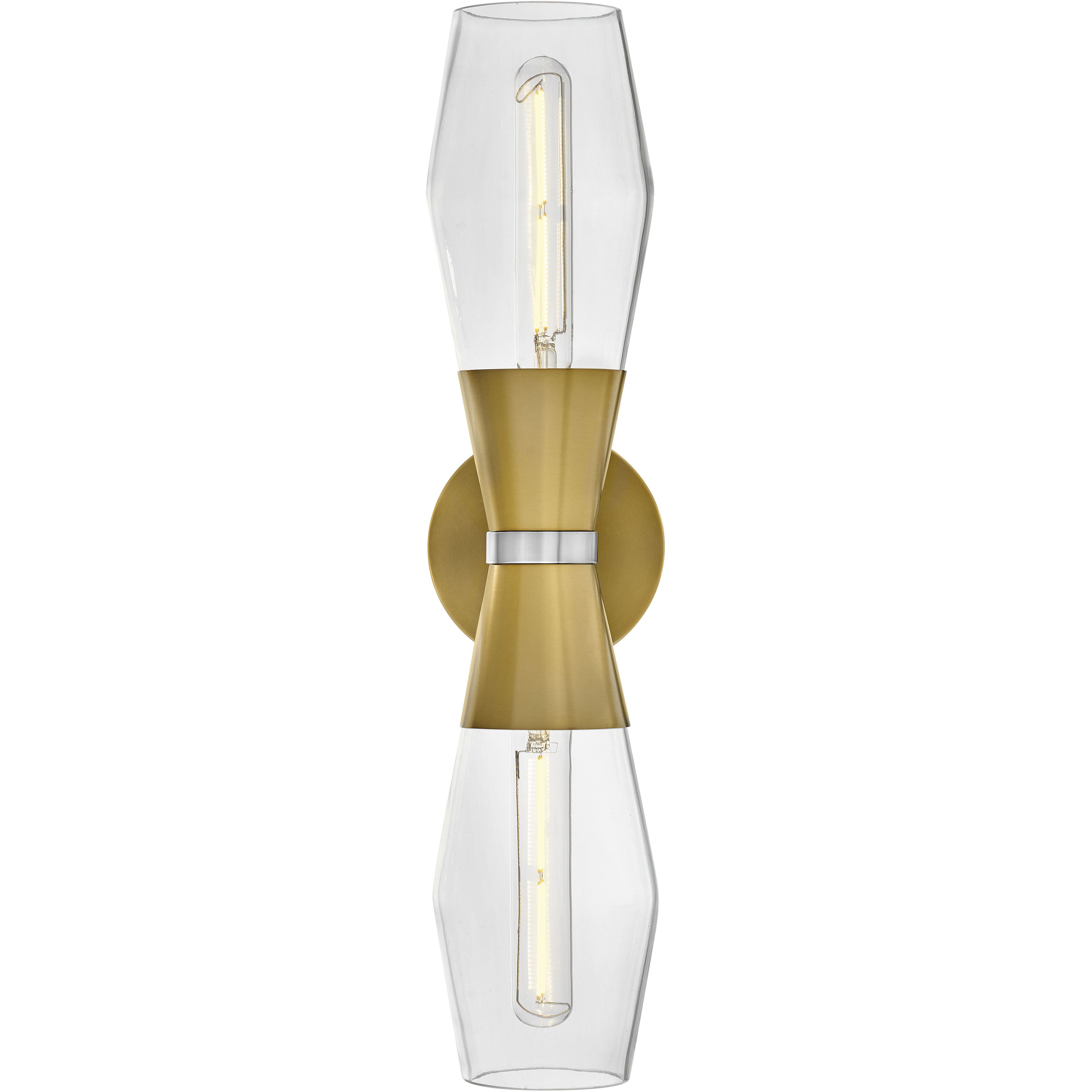 Livie LED 5 inch Lacquered Brass Sconce Wall Light