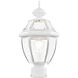 Monterey 1 Light 17 inch White Outdoor Post Top Lantern