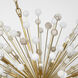 Suzanne Kasler Lys LED 41 inch Hand-Rubbed Antique Brass and Alabaster Chandelier Ceiling Light
