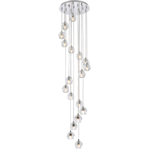 Eren 18 Light 15 inch Chrome Pendant Ceiling Light