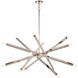 Viper 12 Light 41 inch Polished Nickel Chandelier Ceiling Light