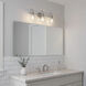 Avery 3 Light 24 inch Brushed Nickel Wall Mt Bath 3 Arm Wall Light
