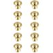 Kadea Brushed Gold Hardware Cabinet Knob, Set of 10