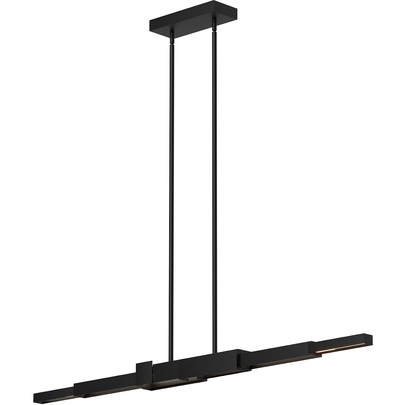Enzo LED 59.38 inch Black Linear Pendant Ceiling Light