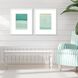 Verdigris Vista Blue and Turquoise Framed Art