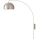 Half Dome 1 Light 5 inch Satin Nickel Wall Mounted Arc Lamp Wall Light