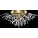 Lily Buds 4 Light 26 inch Gold Flush Mount Ceiling Light