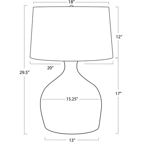 Campagna 29.5 inch 150.00 watt Natural Table Lamp Portable Light