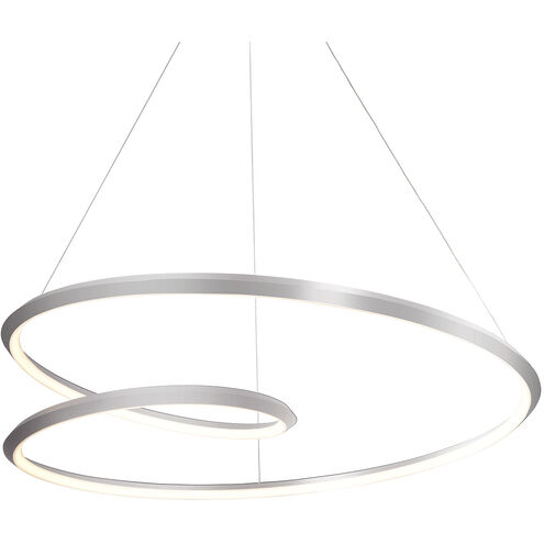 Ampersand LED 39.38 inch Brushed Nickel Pendant Ceiling Light