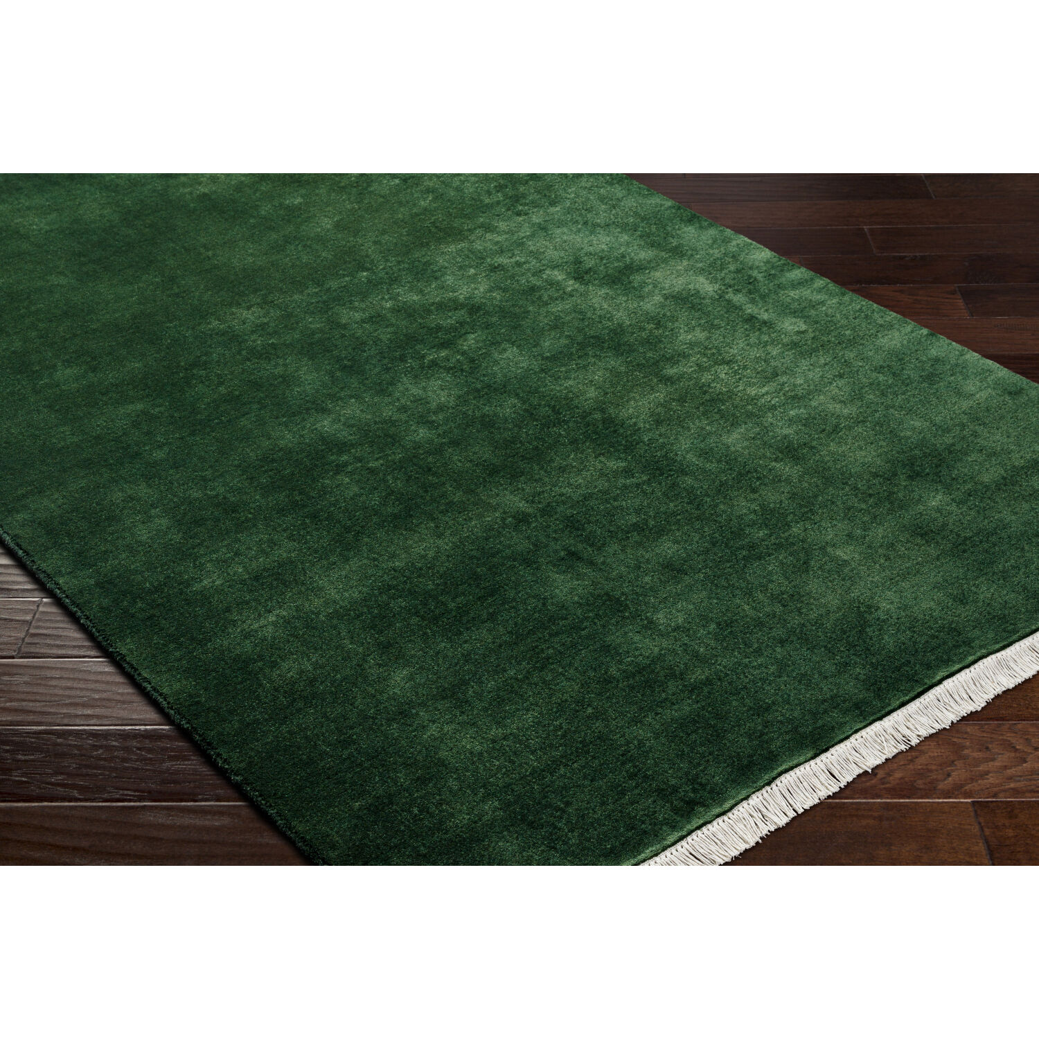 Evergreen 120 X 96 inch Midnight Green/Onyx/Jet Black/Ash Handmade Rug in 8 x 10