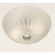 Traditional Brass 2 Light 15 inch Pewter Flush Mount Ceiling Light