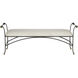 Mabel Antique Black and Polished Brass Bench