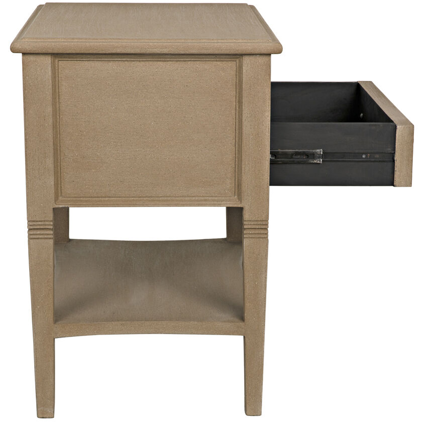 Oxford 30 X 28 inch Weathered Side Table, 2 Drawer