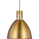 Sean Lavin Brynne LED 14.13 inch Burnished Brass Pendant Ceiling Light