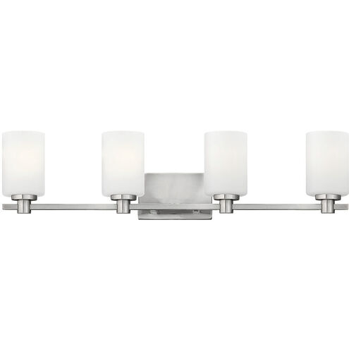 Karlie 4 Light 32 inch Brushed Nickel Vanity Light Wall Light