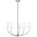 Shannon 5 Light 32 inch Brushed Nickel Chandelier Ceiling Light