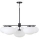 Soren 6 Light 37 inch Matte Black Chandelier Ceiling Light