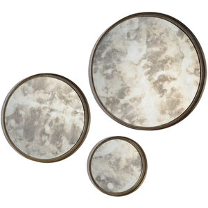 Shire 20 X 20 inch Antique Silver Wall Mirror, Set of 3