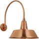 Thomas O'Brien Academy Barn Light LED 22 inch Soft Copper Arched Mack Barn Light in 16" Soft Copper Bowers Shade