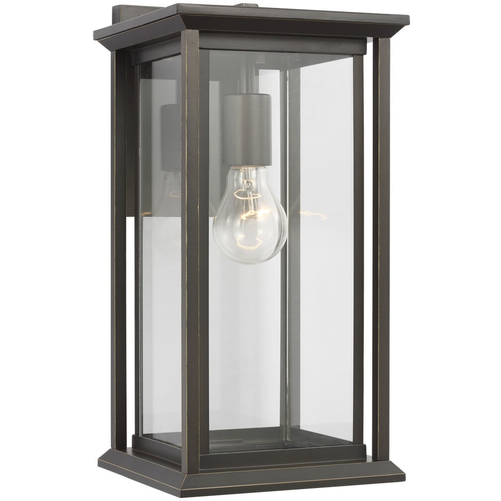Audley 1 Light 15 inch Antique Bronze Outdoor Wall Lantern, Medium